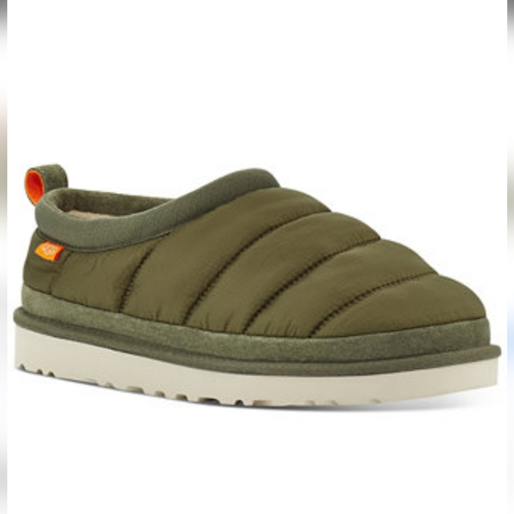 UGG®Men's Tasman LTA Olive Quilted Sjeeling Lined Slip-Ons Slipper 11
